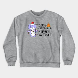 Merry Carrotmas And A Hoppy New Year! Crewneck Sweatshirt